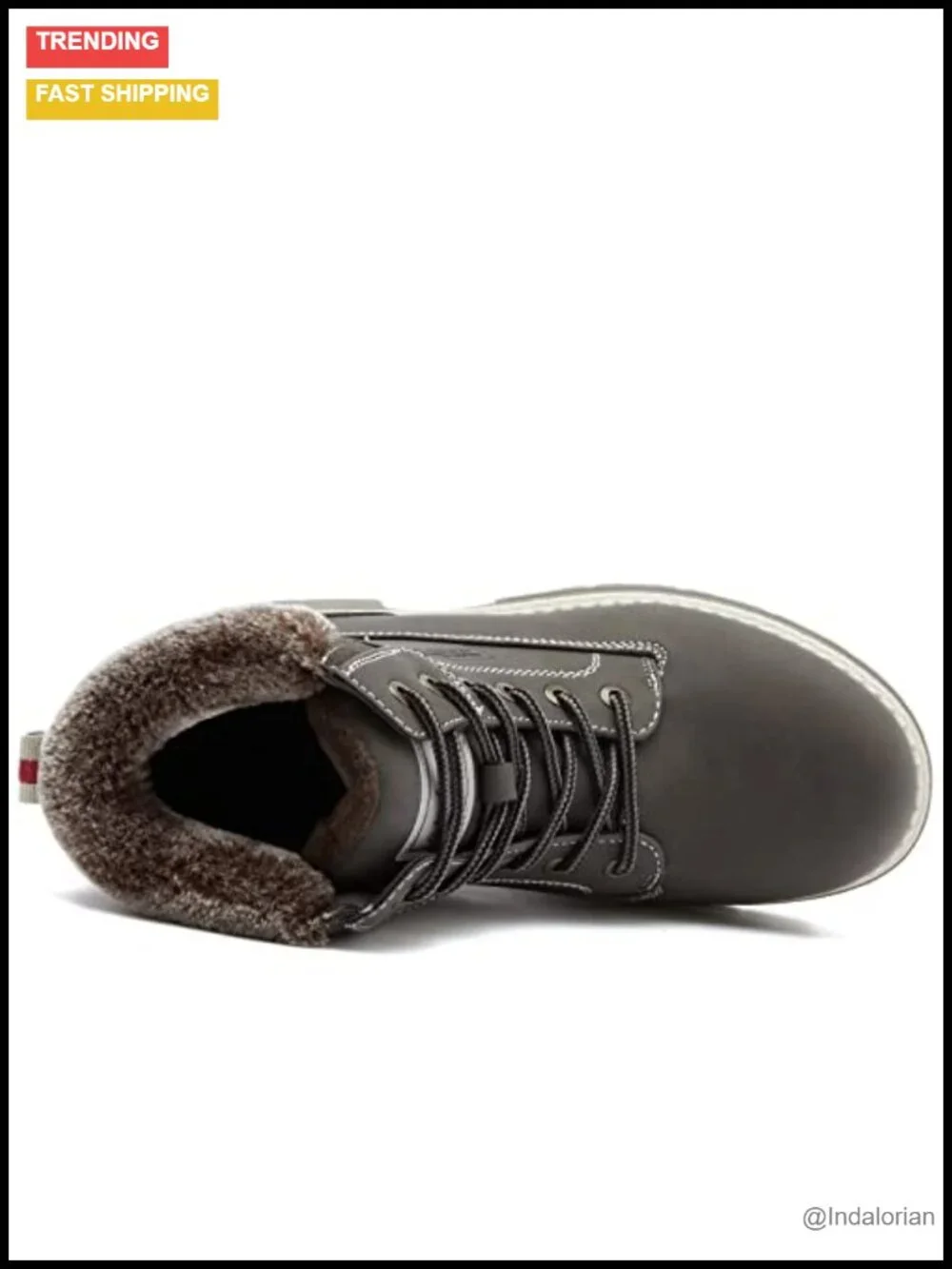 Waterproof Winter Ankle Boots - Fur-Lined Hiking Boots for Women